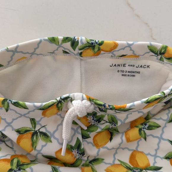 Janie & Jack Lemon Swim Trunks - Picture 2 of 2